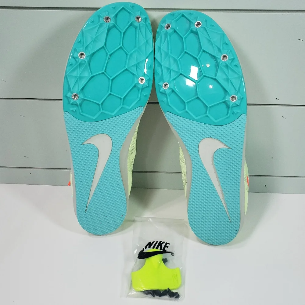Nike Zoom Rival D 10 Baraly Volt Hyper Orange Men's spike running shoes size 14 - Picture 7 of 8